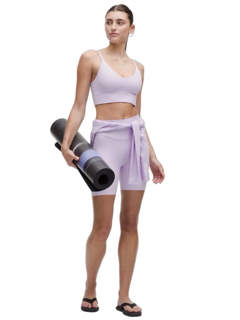 Lululemon Wunder Under SenseKnit High-Rise Short 6" Lavender frost Size 8
